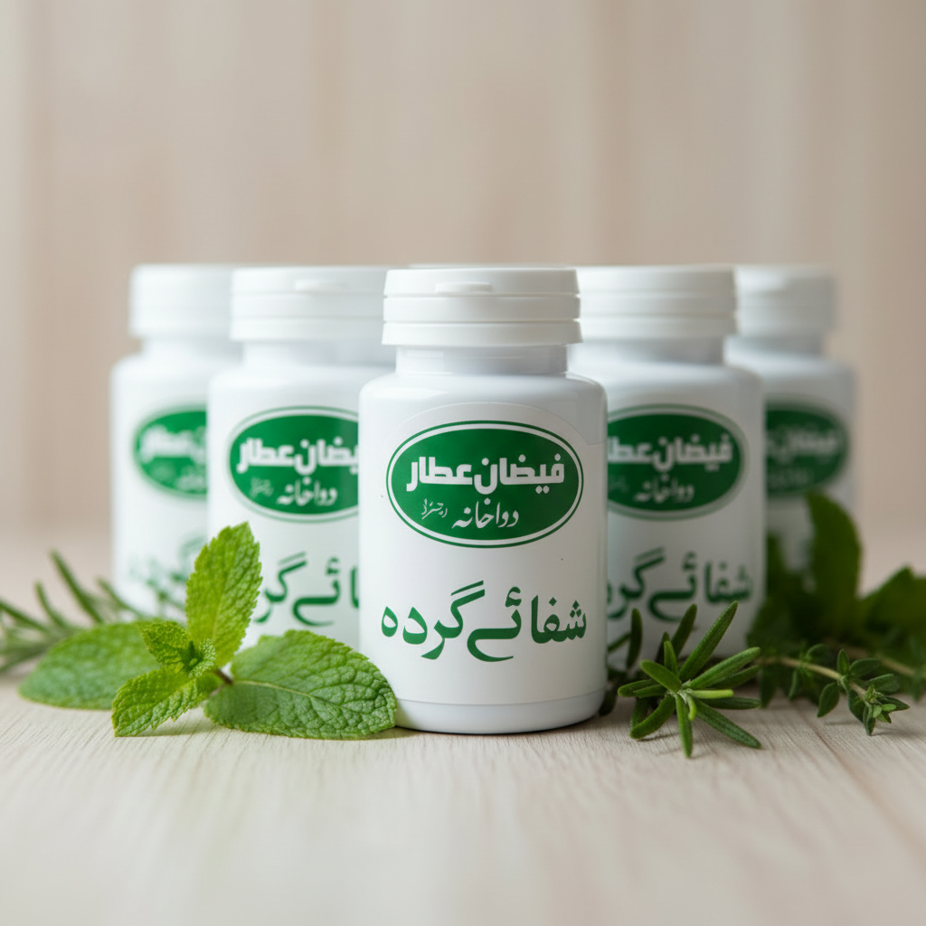 Clear product focus with herbal styling